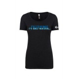 Womens 'Freediving. It's Only Natural' T-shirt - VINTAGE BLACK